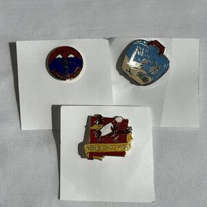 3 Vintage New Mexico WBA Women's Bowling Association Collectible Enamel Pin